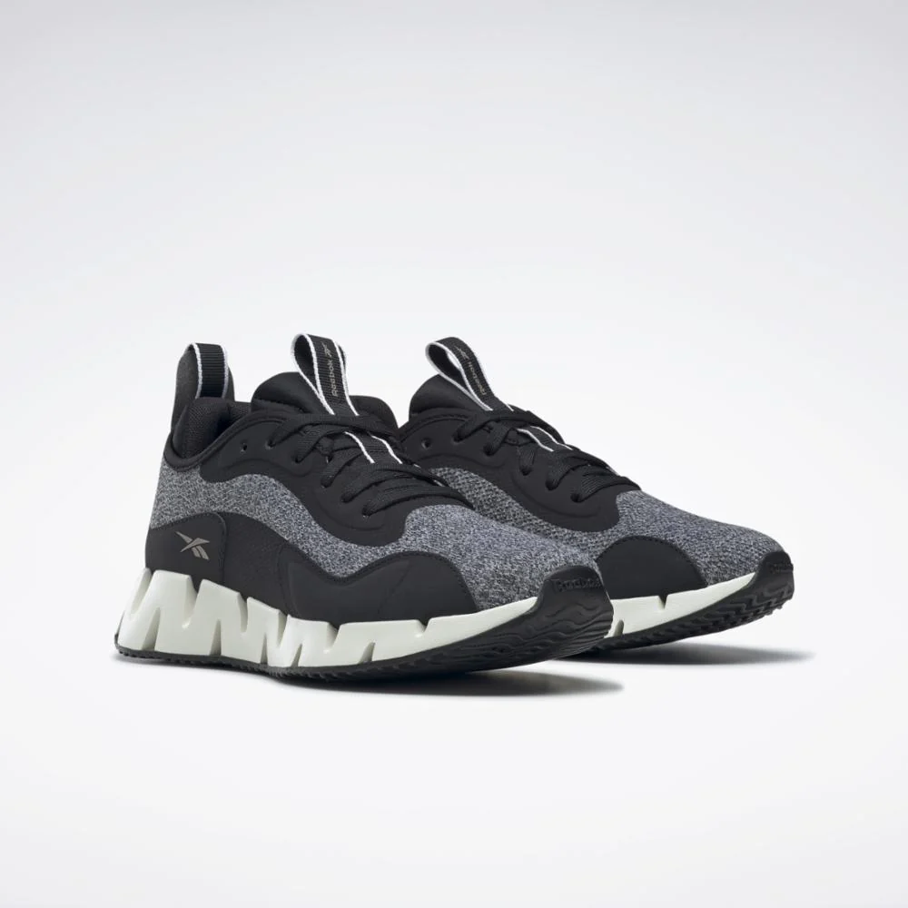 Reebok Footwear Women Zig Dynamica Women's Shoes BLACK/CHALK/ROSGOL - Image 3