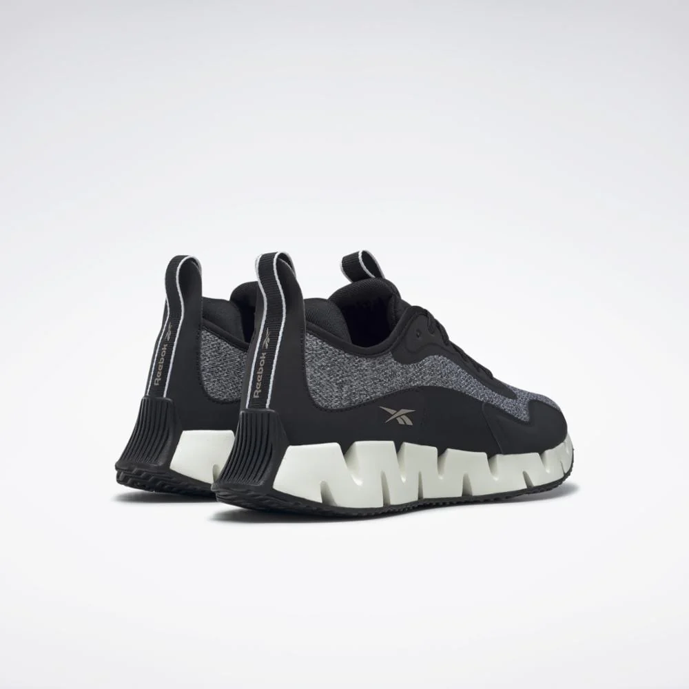 Reebok Footwear Women Zig Dynamica Women's Shoes BLACK/CHALK/ROSGOL - Image 4