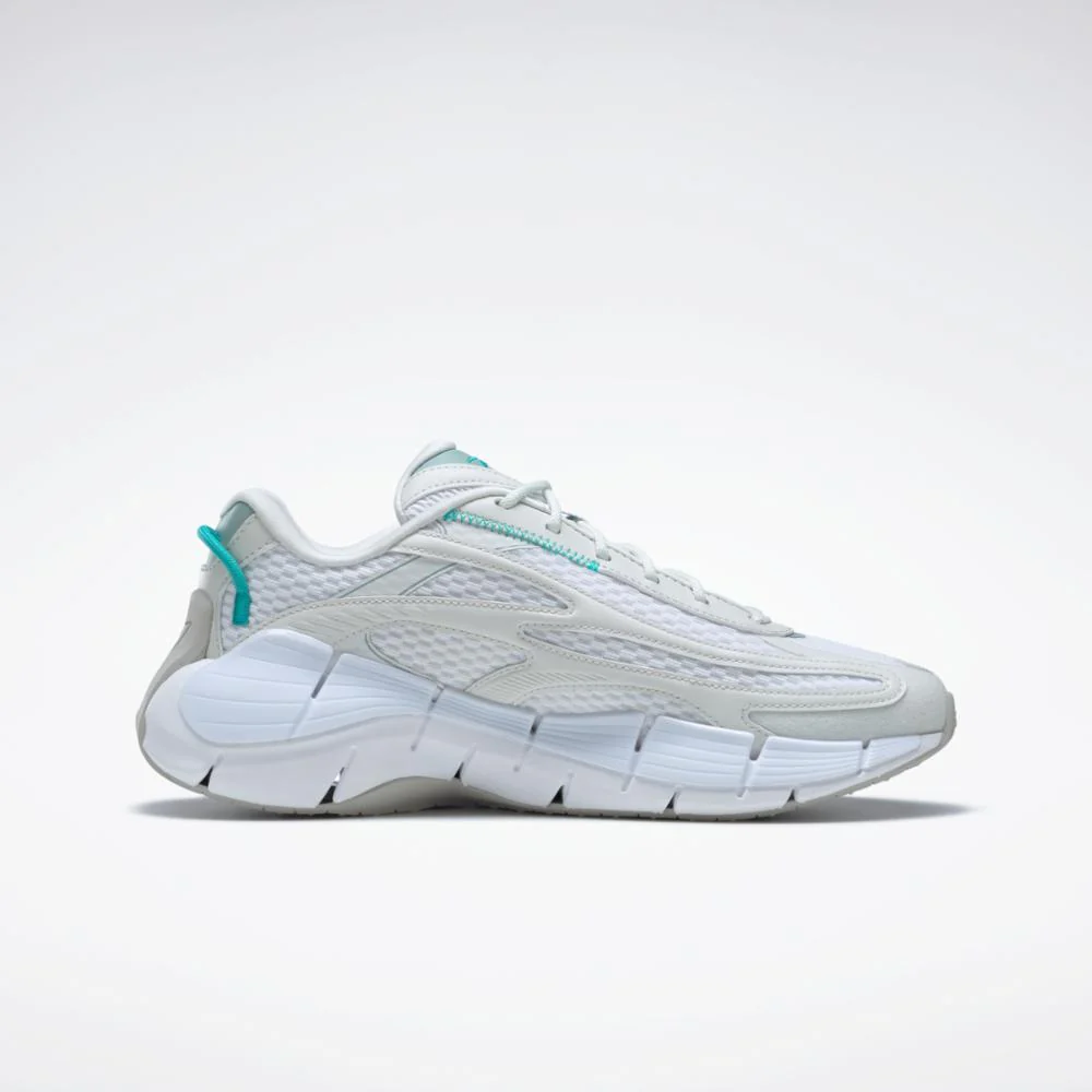 Reebok Footwear Women Zig Kinetica 2.5 Shoes FTWR WHT/PURE GREY 1/SEASIDE G - Image 2