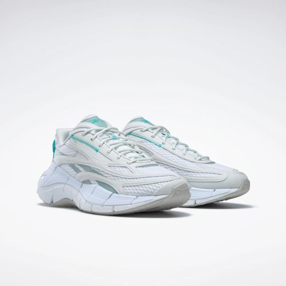 Reebok Footwear Women Zig Kinetica 2.5 Shoes FTWR WHT/PURE GREY 1/SEASIDE G - Image 3