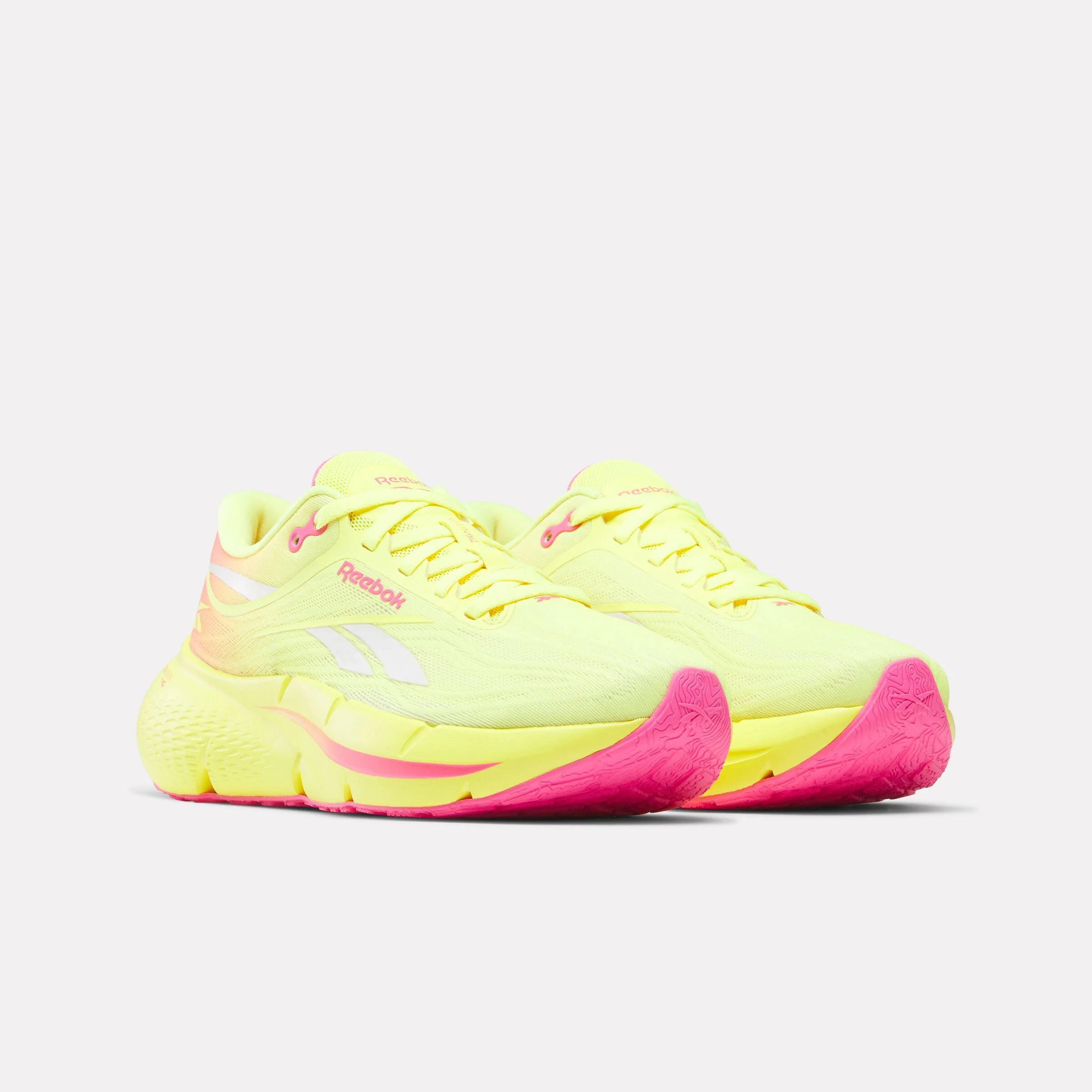 Reebok Footwear Women Zignition Running Shoes ELECTRIC YELLOW/ATOMIC PINK/CH - Image 2