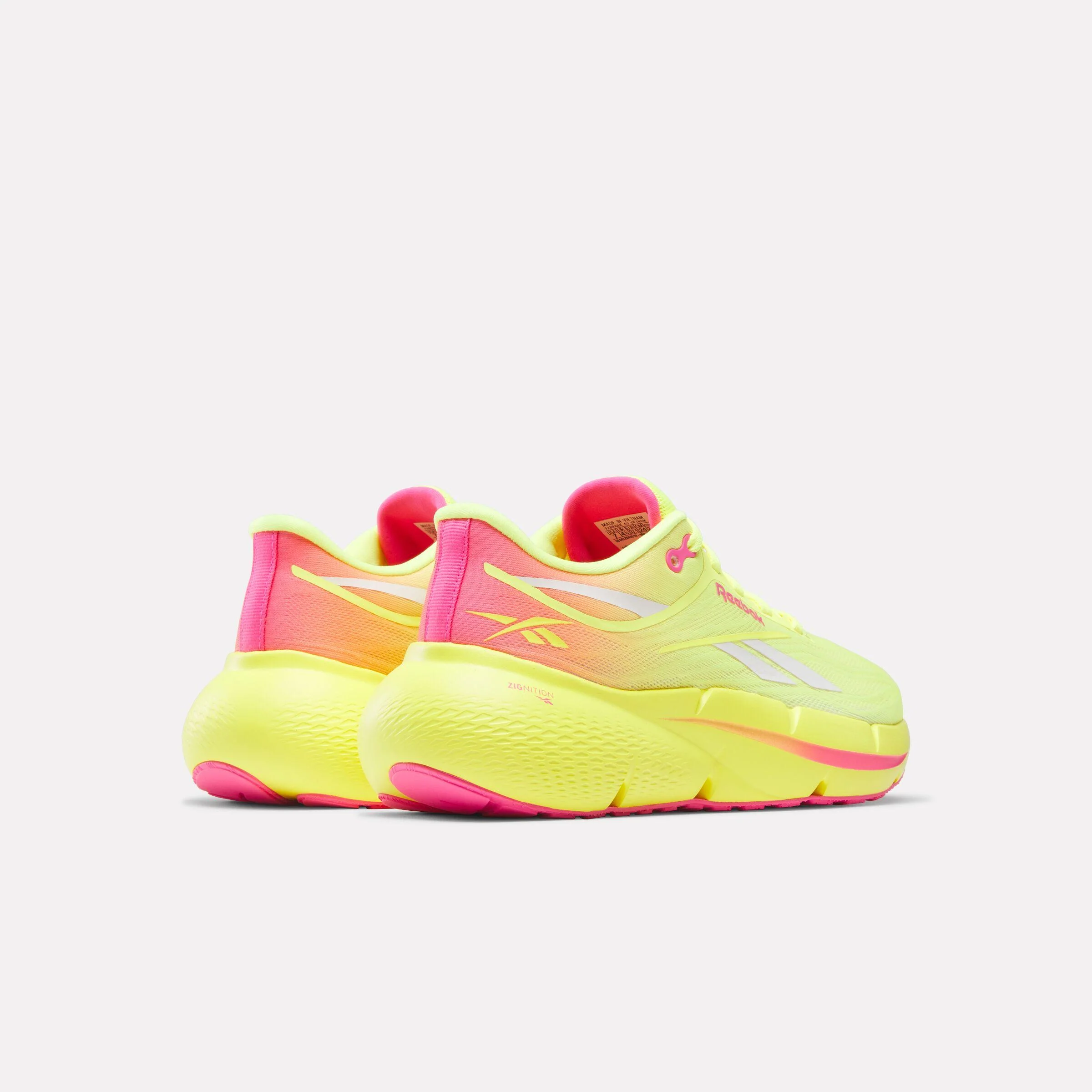 Reebok Footwear Women Zignition Running Shoes ELECTRIC YELLOW/ATOMIC PINK/CH - Image 3