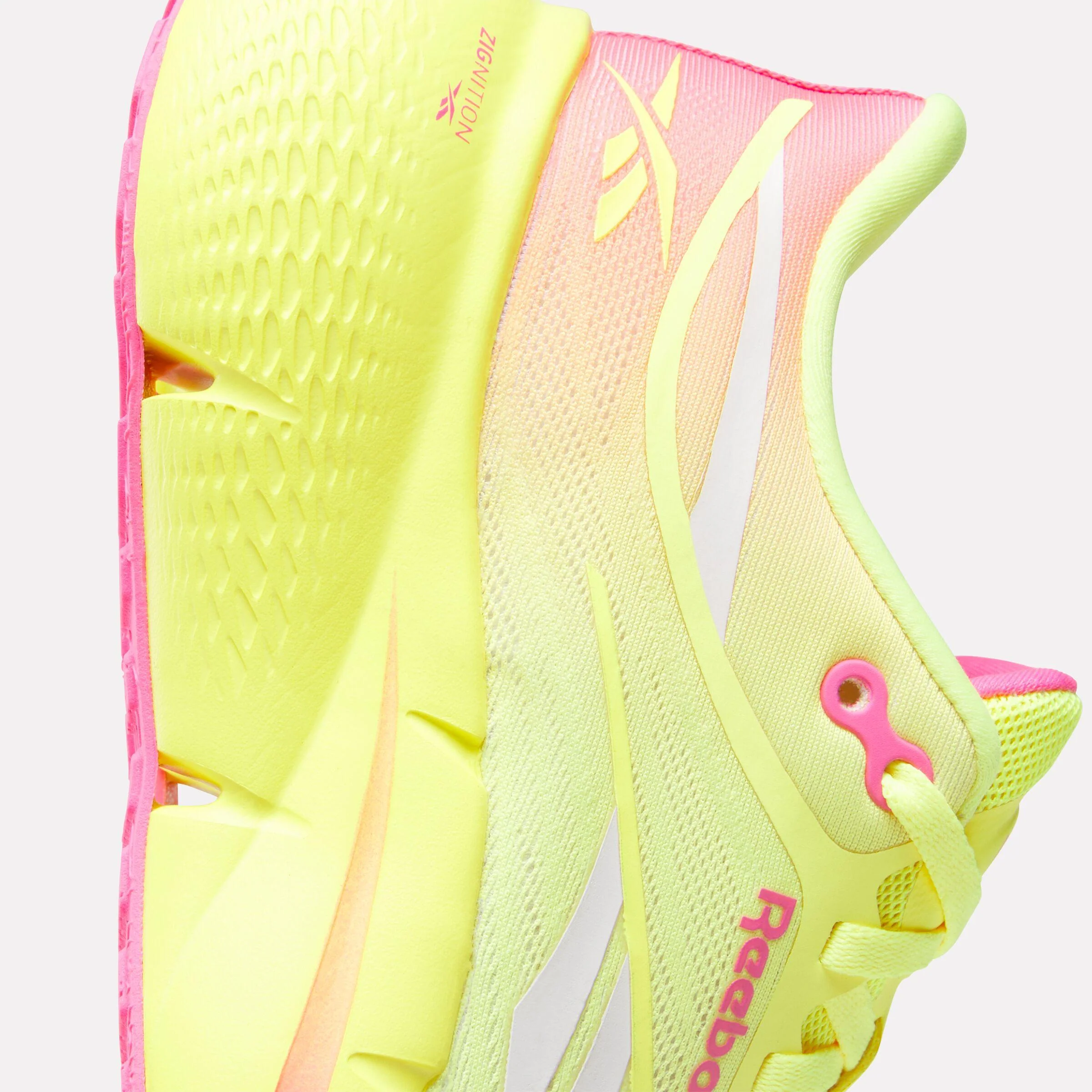 Reebok Footwear Women Zignition Running Shoes ELECTRIC YELLOW/ATOMIC PINK/CH - Image 6